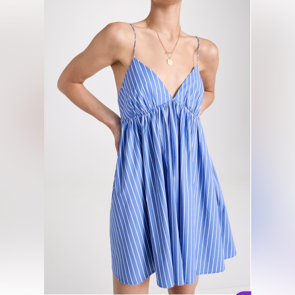 Reformation Amara Dress in Tribune Stripe color  NWT